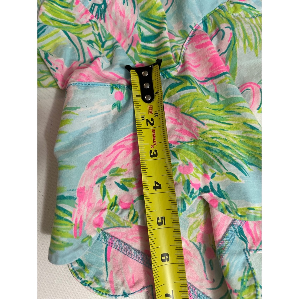 Lilly Pulitzer Buttercup Scallop Hem Shorts, Size 10, Pink Flamingo - Picture 2 of 6